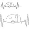 Stickdatei - Camping Liebe 8 Motive Linie Redwork thumbnail number 3