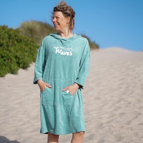 Long Beachhoodie XS-XXXL, Musselin, Sweat, Frottee, A0 + A4