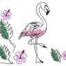 Stickdatei Flamingo Kontur SET thumbnail number 7