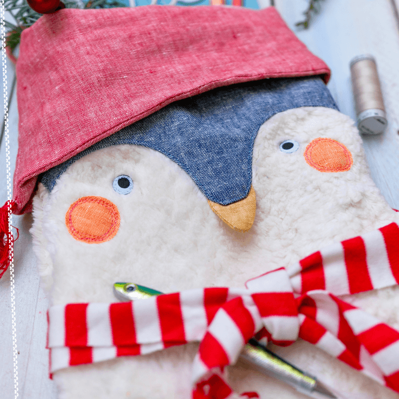 Nikolausstiefel Pinguin – Schnittmuster mit Nähanleitung image number 6