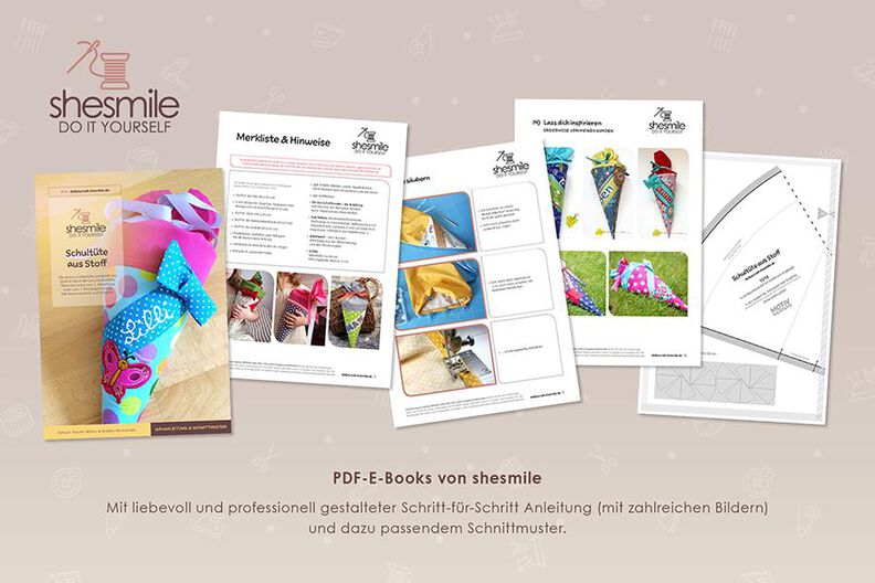 Schultüte aus Stoff (Nähanleitung & Schnittmuster) image number 3