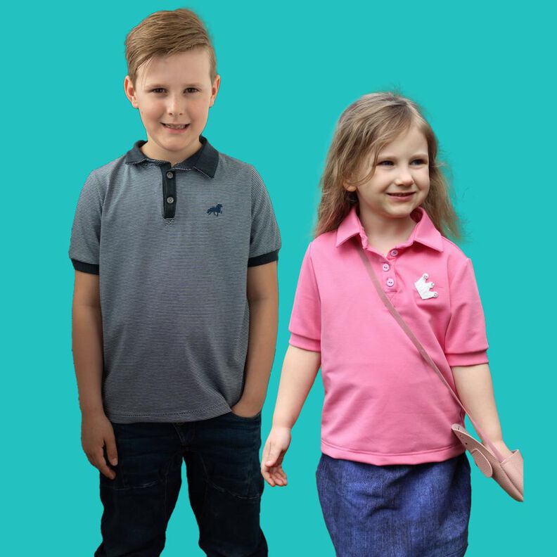 Kinder Poloshirt Tshirt mit Knopfleiste NAIK ♥ Gr. 98-164 image number 1
