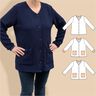 Damen Strickjacke „Nora“ mit Knöpfen BU 80-116, A4+A0 thumbnail number 1