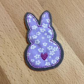 Herz Osterhase Doodle Stickdatei 10x10 | DIY Hunger