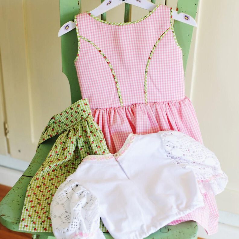 Schnittmuster Kinderdirndl Resli Gr. 80-140 Beamerdatei image number 9