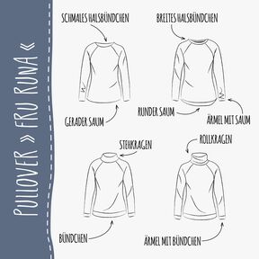 PULLOVER "FRU RUNA" - Schnittmuster und Anleitung