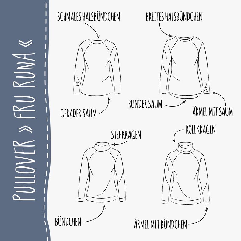 PULLOVER "FRU RUNA" - Schnittmuster und Anleitung image number 2
