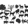 Stickdatei Bauernhof 1 Silhouetten thumbnail number 2
