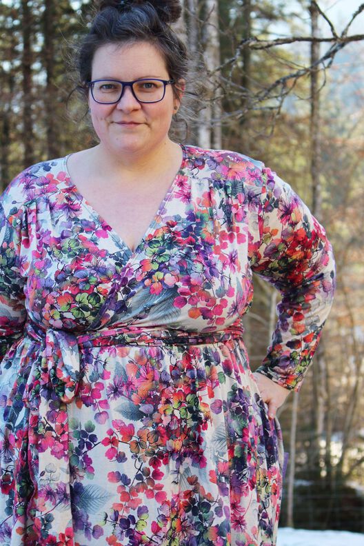 Kleid, Tunika (34-54) CARA MIA Schnittmuster in Wickeloptik image number 3