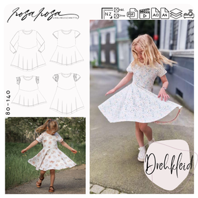 Kleid #Drehkleid 80-140 inkl. A4/ A0 Beamer