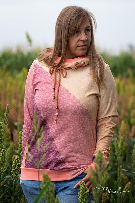 Ebook Hoodie Solea Gr.34-54 mit Ebenendruck image number 6