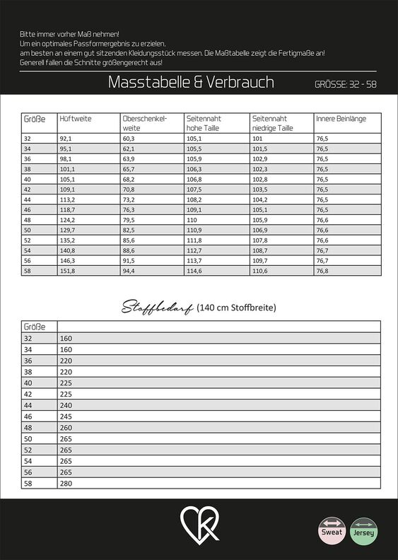 ebook Damen UDA Jogginghose | Größe 32 - 58 DIN A4 PDF  image number 9