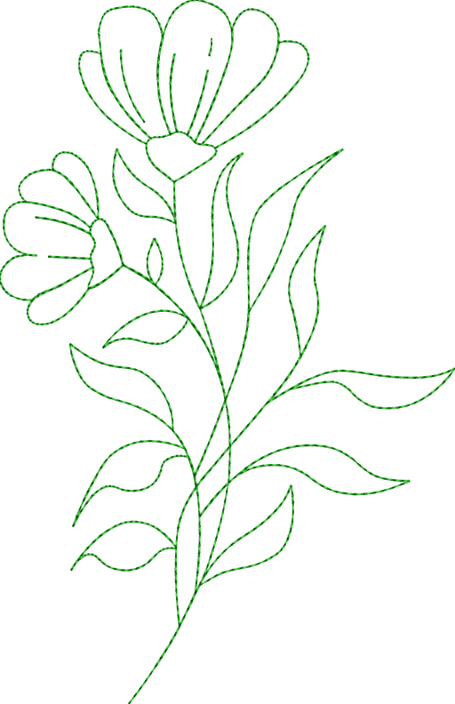 Stickdatei Blumenset "Eleganz" image number 8