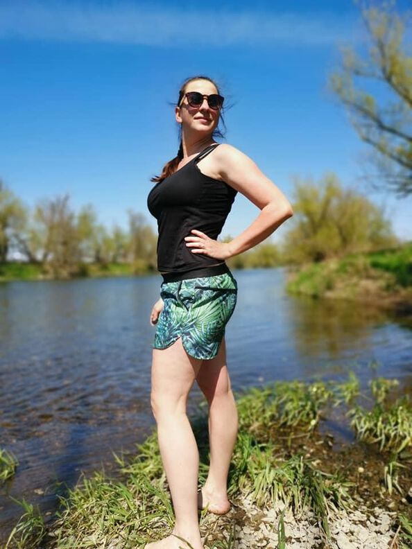 Damenbadeshorts, #SportyShortstar, Gr. 32-58 image number 9