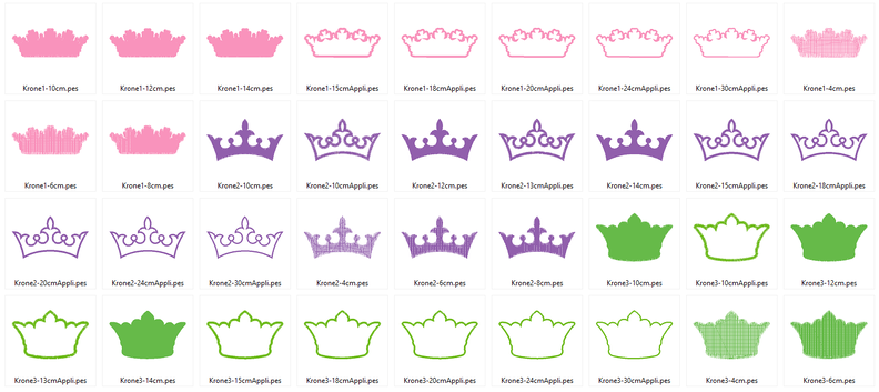 Stickdatei Kronen Krone Prinzessin 1.0 image number 6