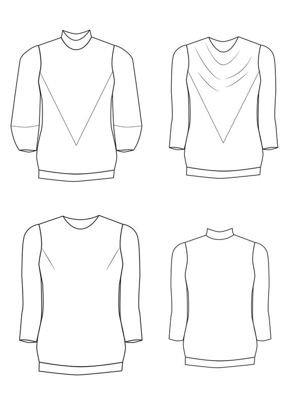 Shirt Petite CALIN Gr. 34-50 PDF-Schnitt A4, A0 image number 3