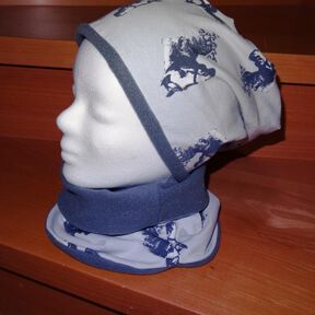 Wendebeanie + Schlupfschal nähen Anleitung 