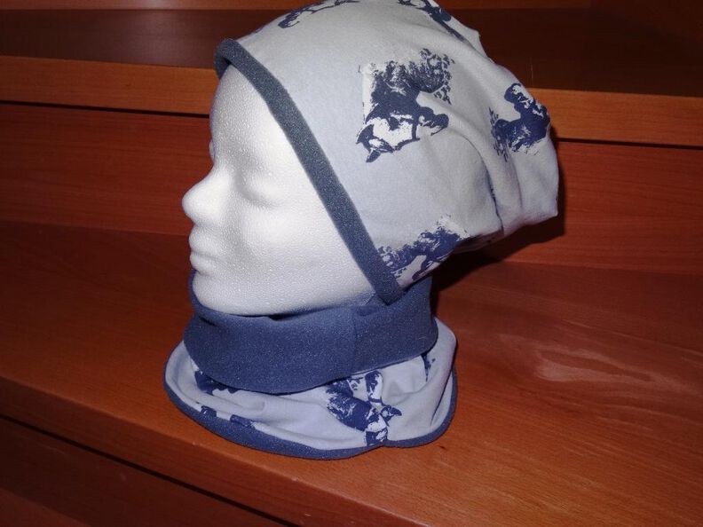 Wendebeanie + Schlupfschal nähen Anleitung  image number 1