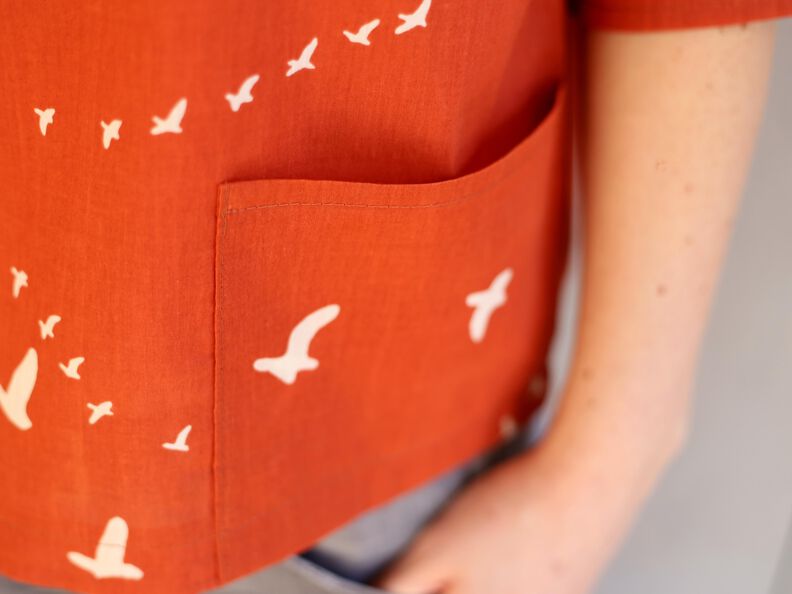 FRAU AIKO kurze Bluse mit Taschen & 3/4-Ärmeln - XXS-L image number 3