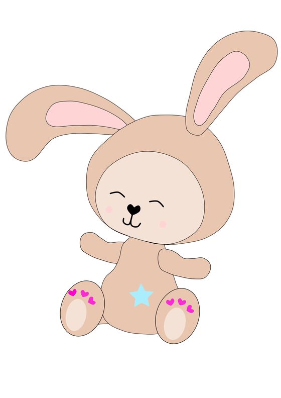 Hase Valentin Applikationsvorlage image number 8