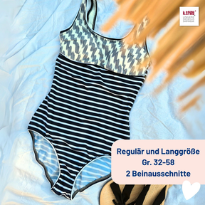 #SwimmySwimStar Badeanzug E-Book Gr. 32–58 | Reg+Lang