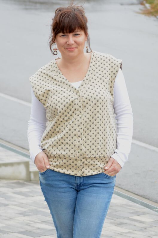 Oversize Pullunder (34-60) BRUNA Damen Schnittmuster image number 3