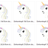 Einhorn Kopf Doodle Stickdatei thumbnail number 3