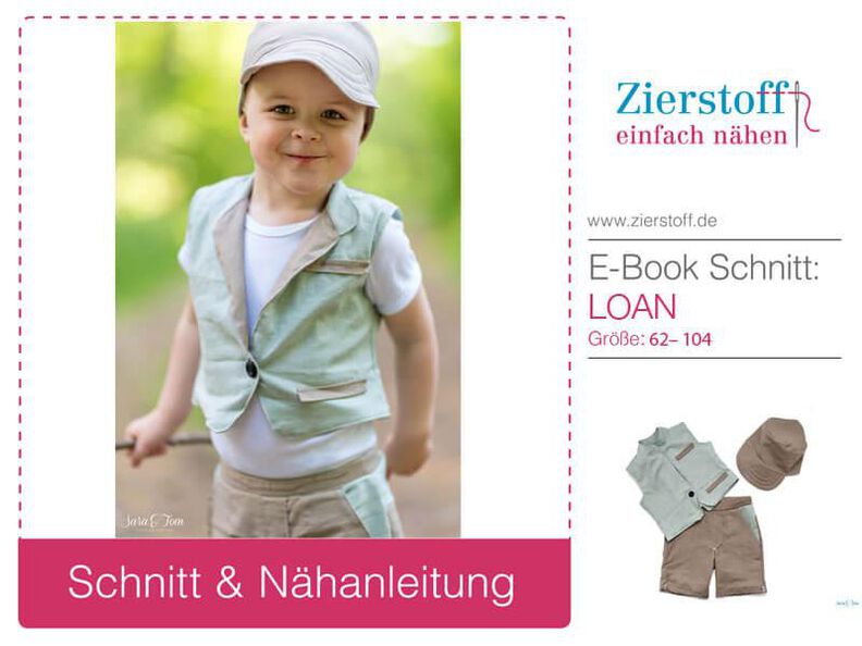 Weste "LOAN", N&auml;hanleitung und Schnitt Gr. 62 - 104 image number 2