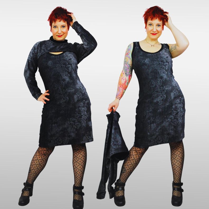 Serena – Croptop-Etui- Kleid 32-52 image number 9