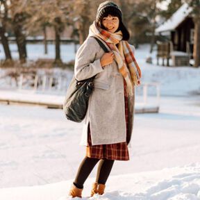 Wollmantel Schneeglöckchen Gr.34-48