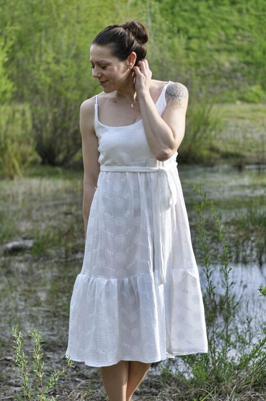 *Ladies Cotton Beauty*Webware Stufenkleid Gr. 32 bis 56 image number 2
