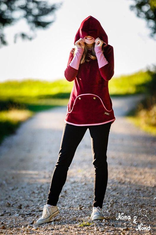 Knopfliebe für Damen Hoodie und Kleid Größe 32-46 image number 4