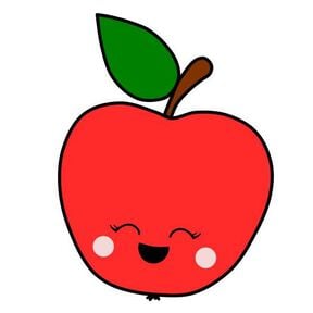 &Auml;pfelchen Applikationsvorlage PDF