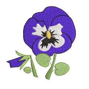 Stickdatei Stiefm&uuml;tterchen Vollstick