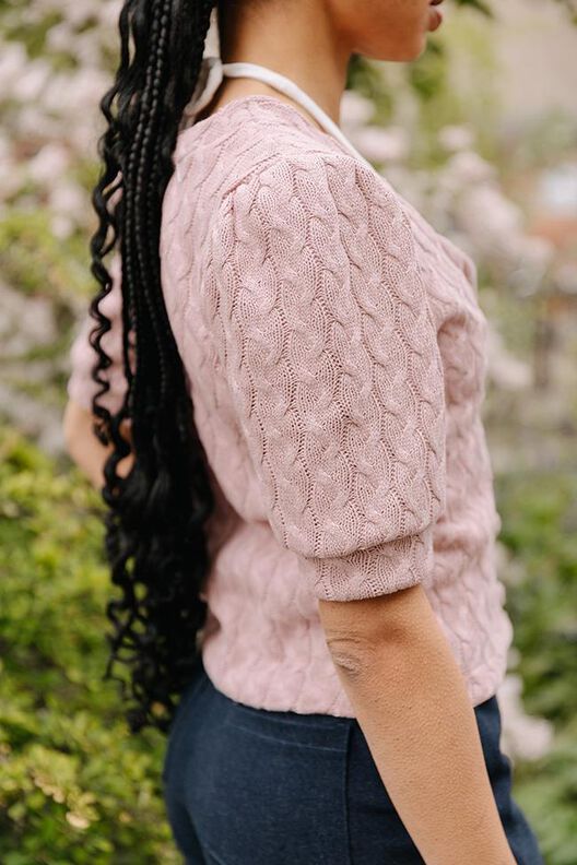 Kurzarm Cardigan Schnittmuster Damen XS-XXXL Strickjacke image number 5