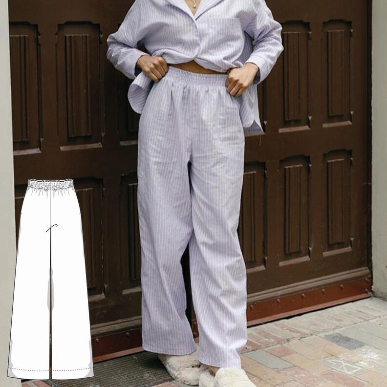 Pyjama Hose Schnittmuster Damen XS-XXXL image number 1