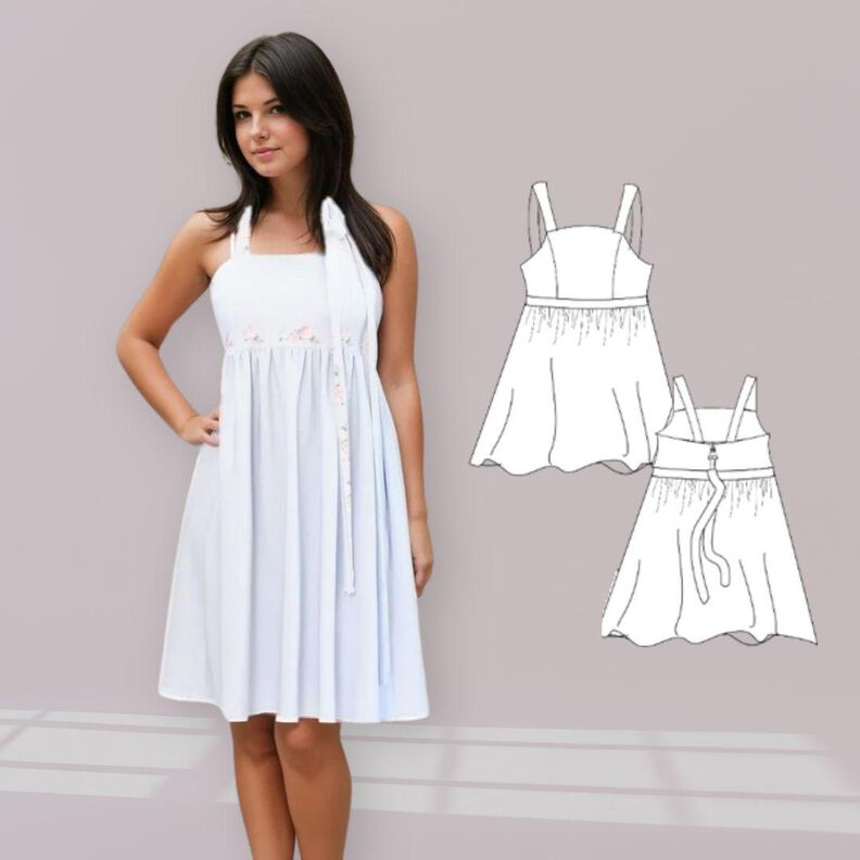Kleid Diana Gr. 34-46 Schnittmuster image number 8