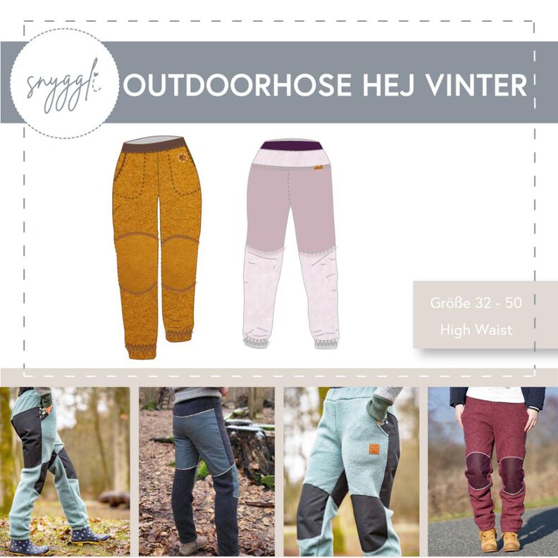 Outdoorhose Hej Vinter Gr. 32 – 50 High Waist inkl. A0 Walk image number 1