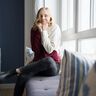 Welliger Color Block Pullover mit Rundhals KLARA thumbnail number 3