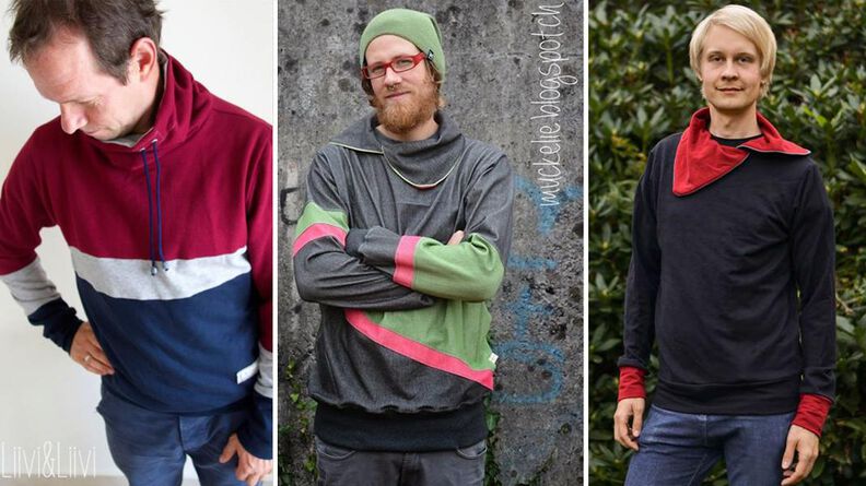 Männer - Kragenhoodie Gr.XS -4XL image number 3