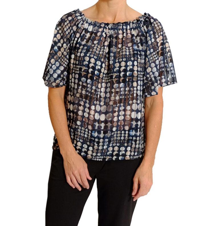 Bluse mit Raglan- und 3/4 Ärmel "Sabine", Schnittmuster und Nähanleitung Gr. 158-46 image number 4