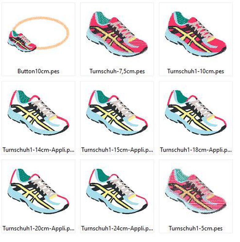 Stickdatei Turnschuh Sportschuh image number 3