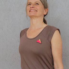 FRAU JOSY Trägershirt mit Raglannaht & Aufschlag  XS-XL