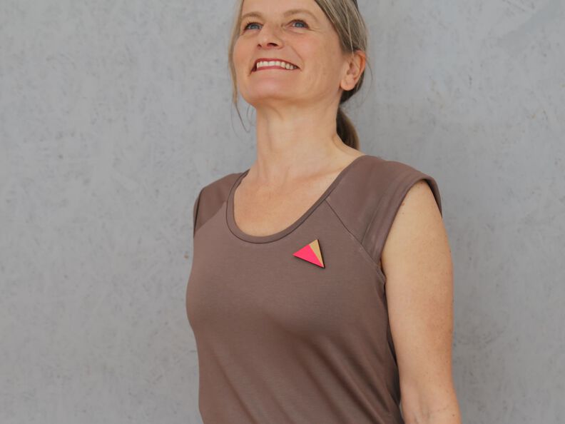 FRAU JOSY Trägershirt mit Raglannaht & Aufschlag  XS-XL image number 1