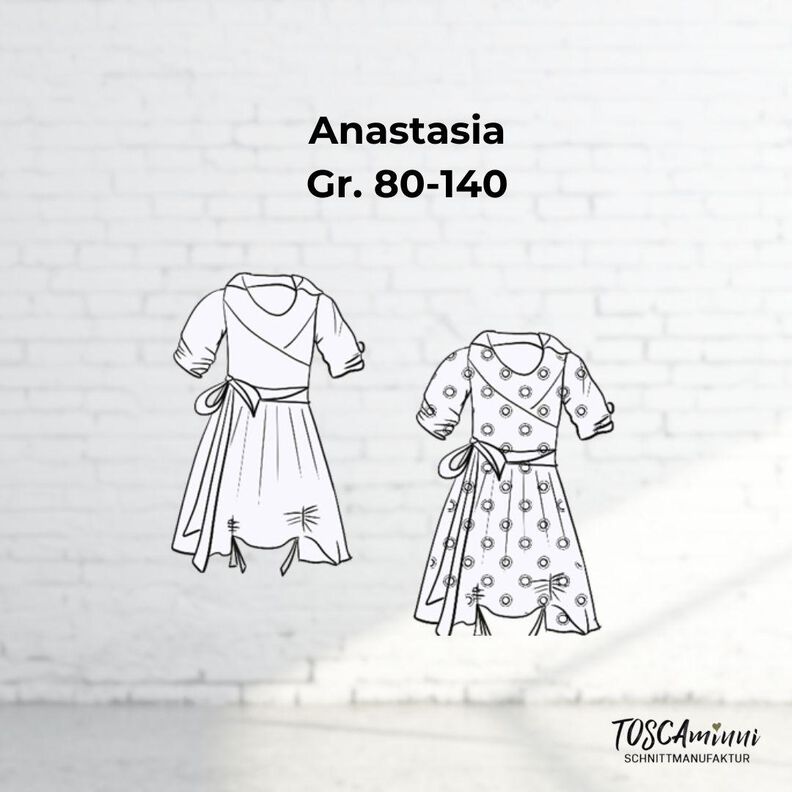 Schnittmuster Kinderkleid Anastasia Gr. 80 -140 Nähanleitung image number 4
