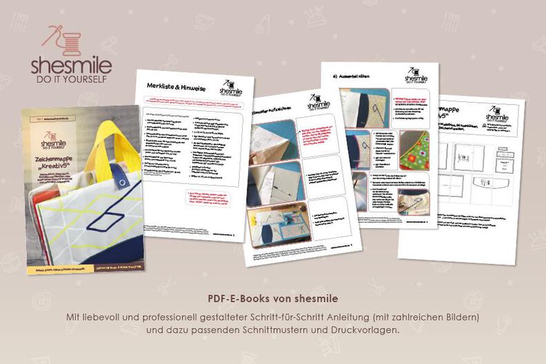 Zeichenmappe "Kreativ5" (Nähanleitung und Schnittmuster) image number 9