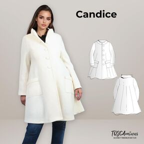 Schnittmuster Damen Mantel Candice | Walkmantel 