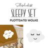  Sleepy Plotterdatei Wolke | Schleiferlwerk  thumbnail number 2