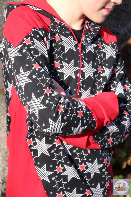 Raglan-Hoodie Fjonn Gr. 80-170 image number 3