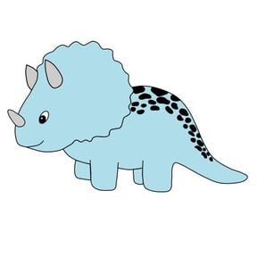 Trixi Triceratops Dino Plotterdatei DXF SVG Trixi Triceratops Dino Plotterdatei DXF SVG
